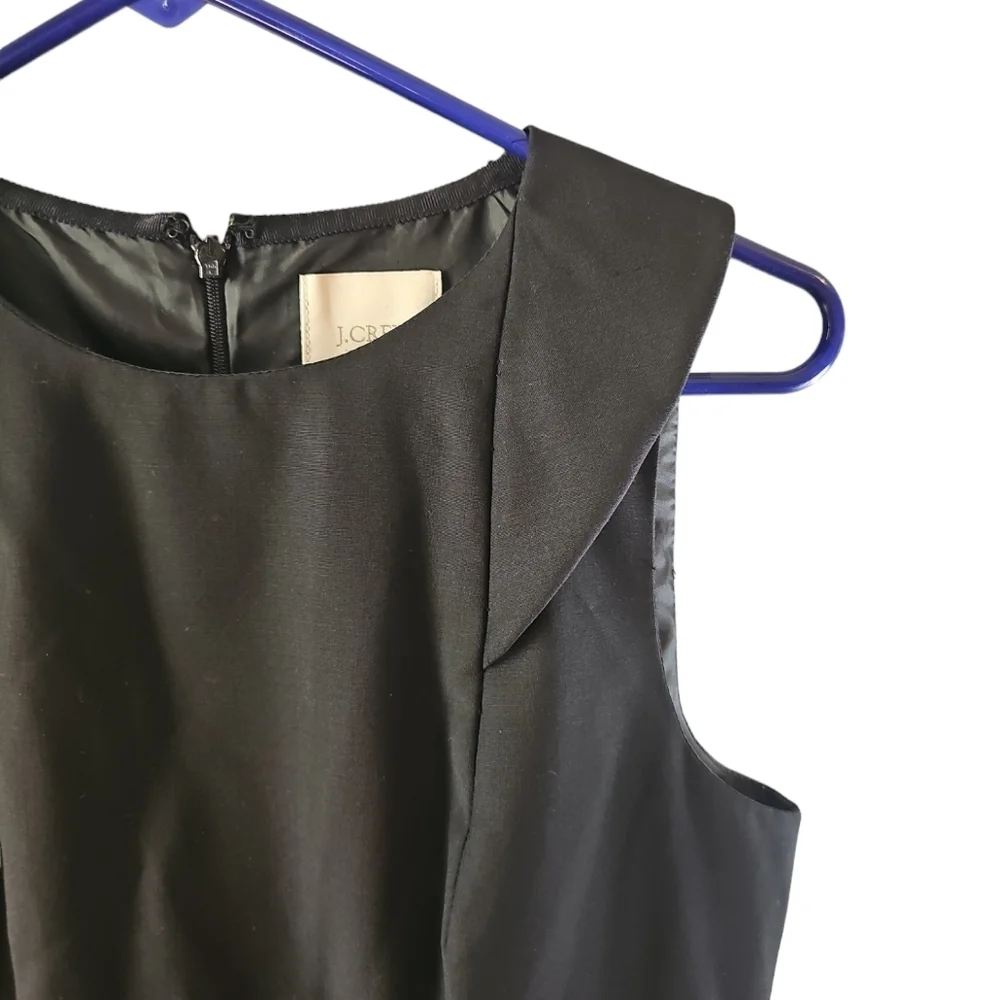 J. Crew Wool black suiting dress sz 4